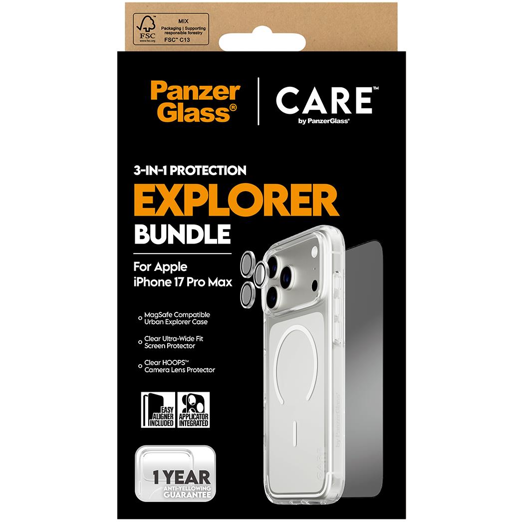 CARE by Panzer 3-in-1 Flagship Explorer Bundle for iPhone 17 Pro Max