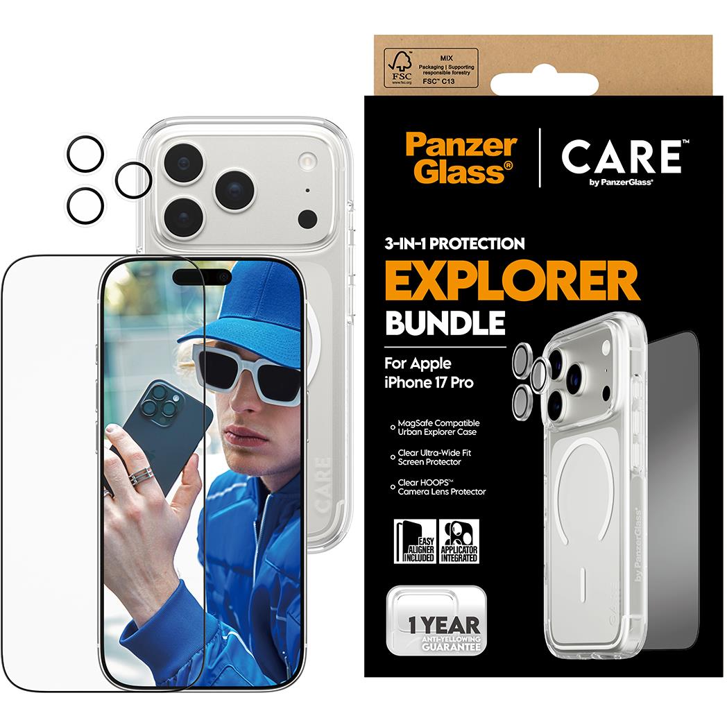 CARE by Panzer 3-in-1 Flagship Explorer Bundle for iPhone 17 Pro