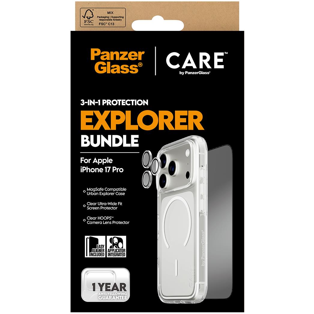 CARE by Panzer 3-in-1 Flagship Explorer Bundle for iPhone 17 Pro