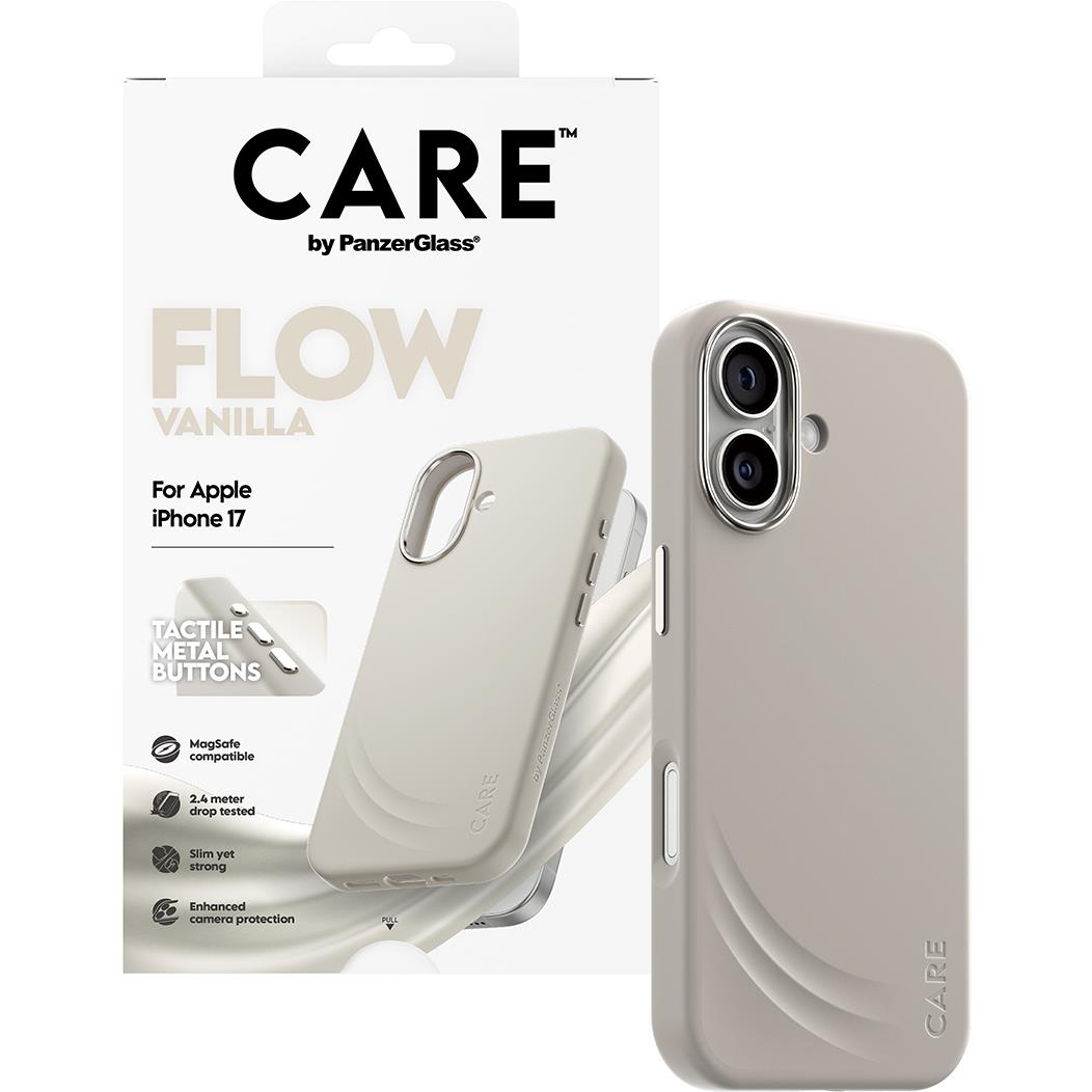CARE by PanzerGlass Flow Case with MagSafe for iPhone 17 (Vanilla)