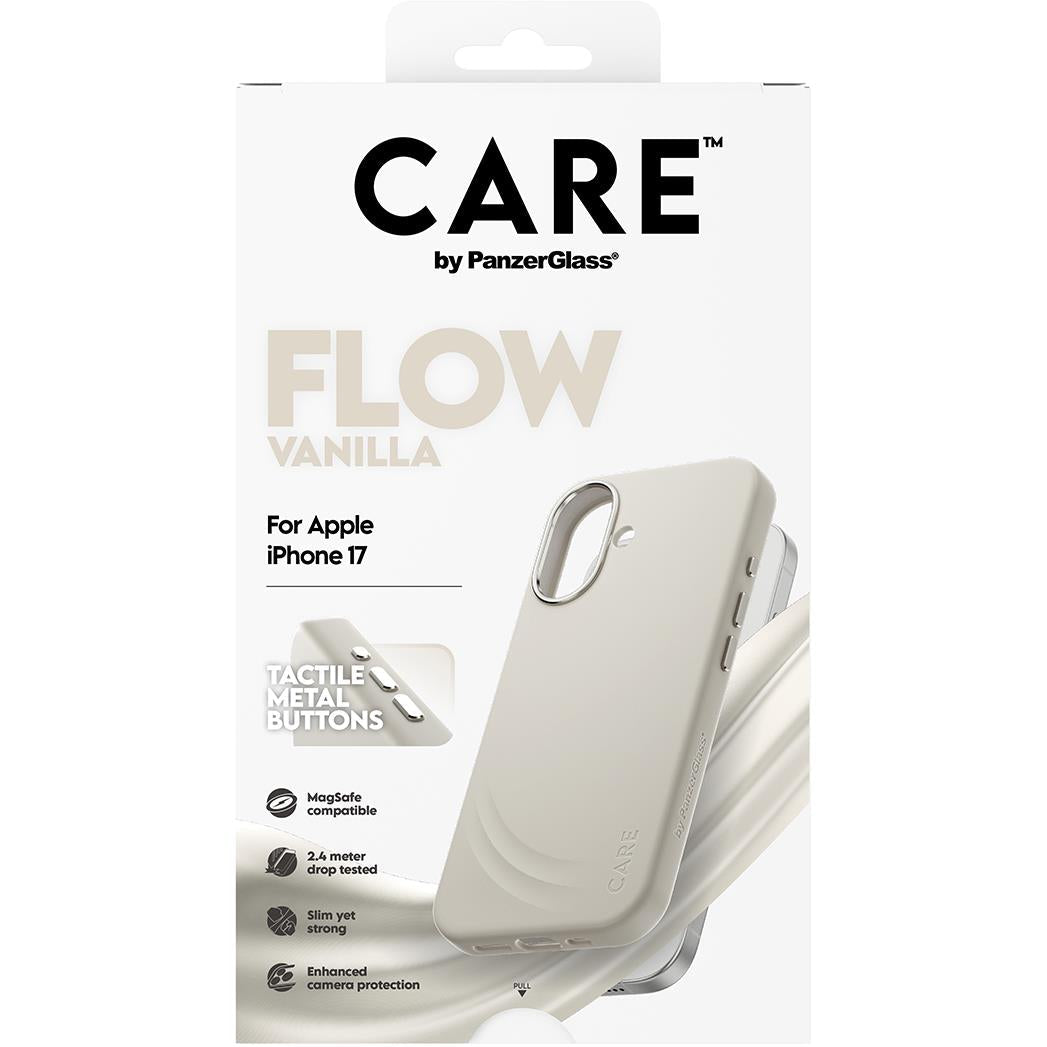CARE by PanzerGlass Flow Case with MagSafe for iPhone 17 (Vanilla)
