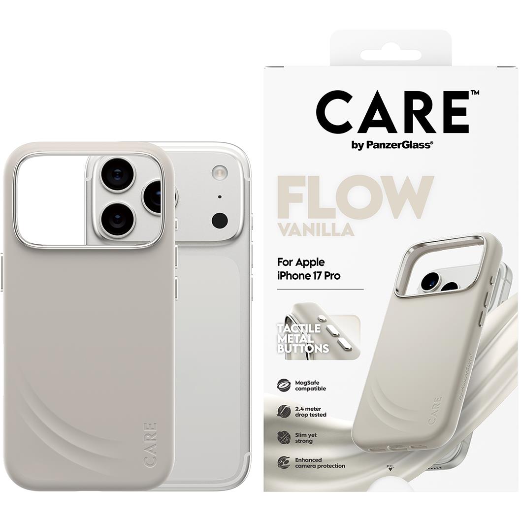 CARE by PanzerGlass Flow Case with MagSafe for iPhone 17 Pro (Vanilla)