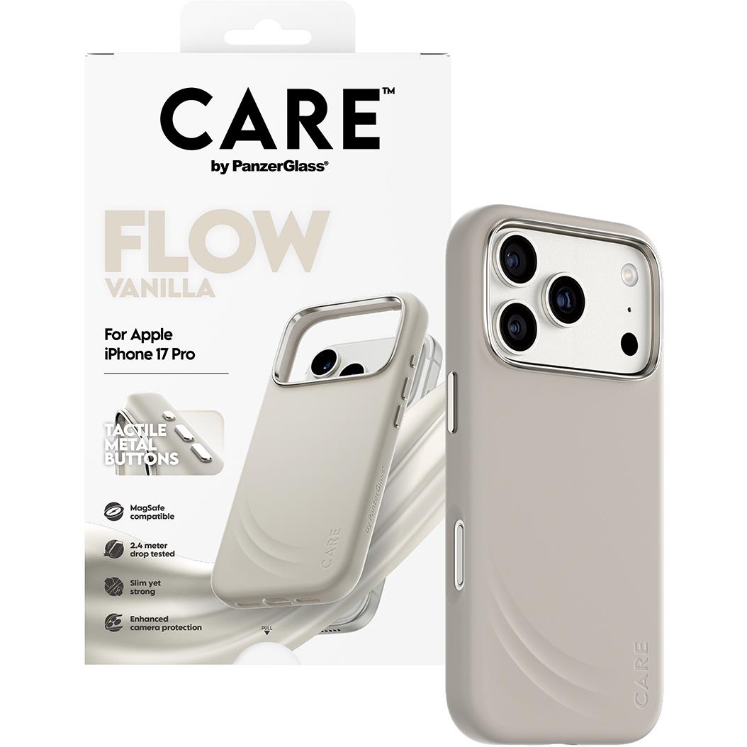 CARE by PanzerGlass Flow Case with MagSafe for iPhone 17 Pro (Vanilla)