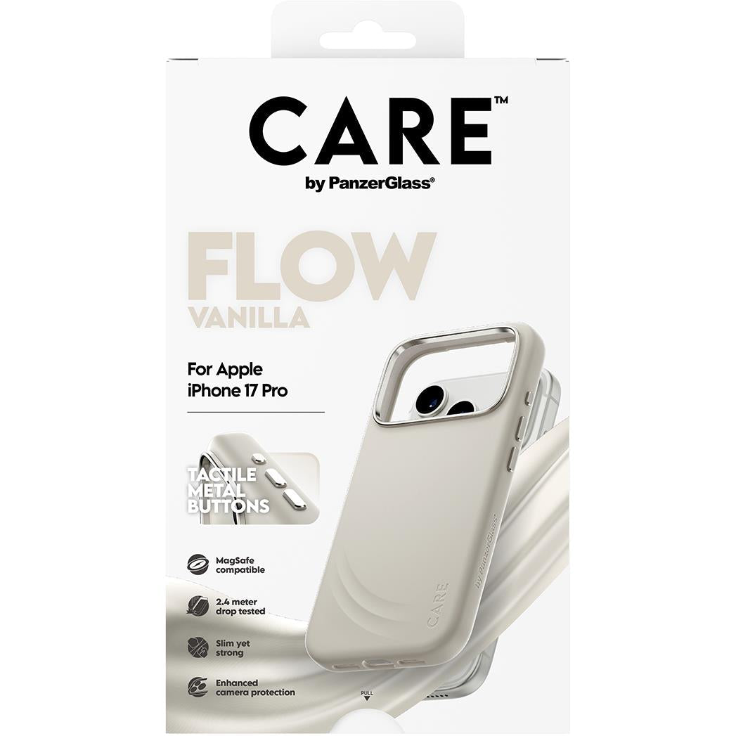CARE by PanzerGlass Flow Case with MagSafe for iPhone 17 Pro (Vanilla)