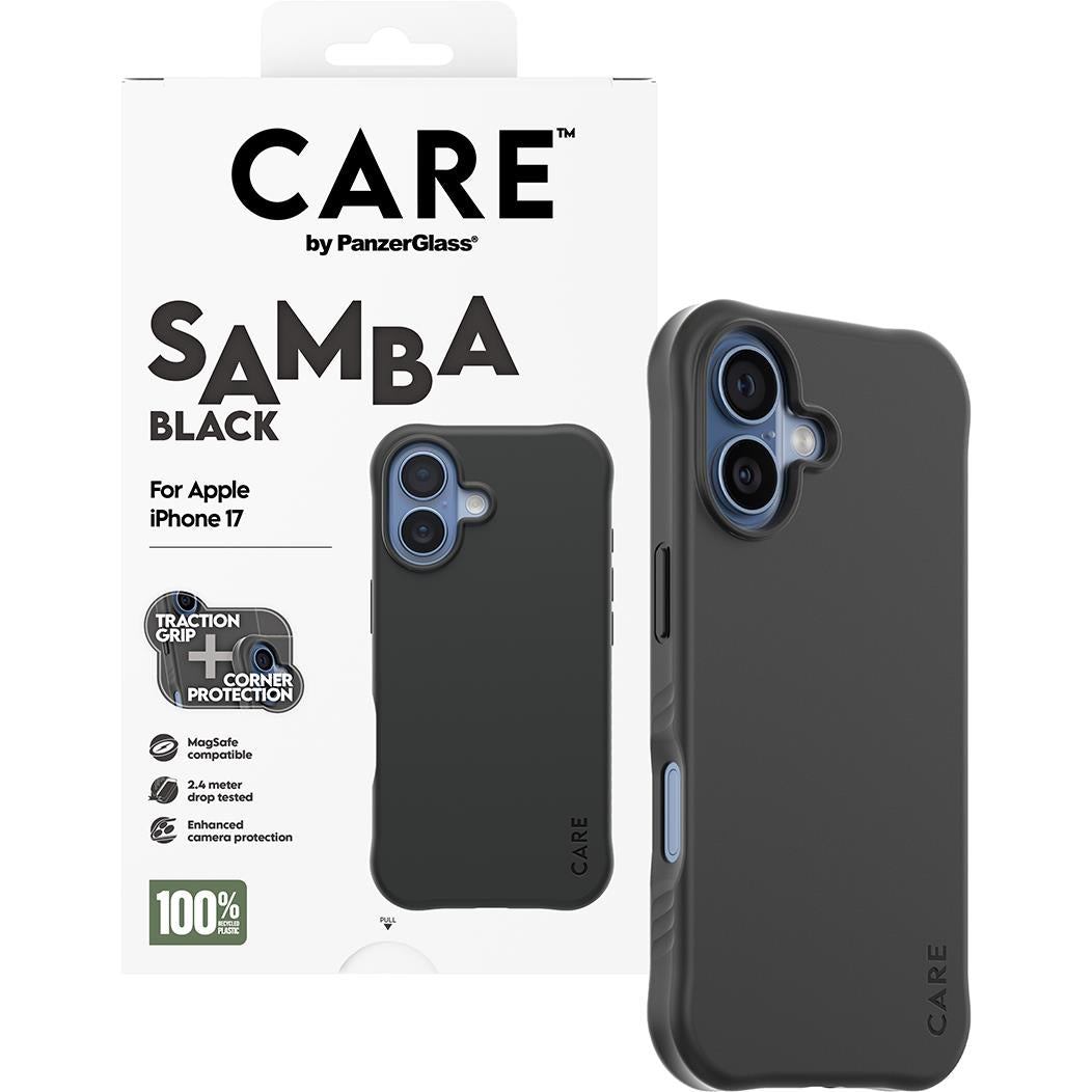 CARE by Panzer Samba Case for iPhone 17 (Black)
