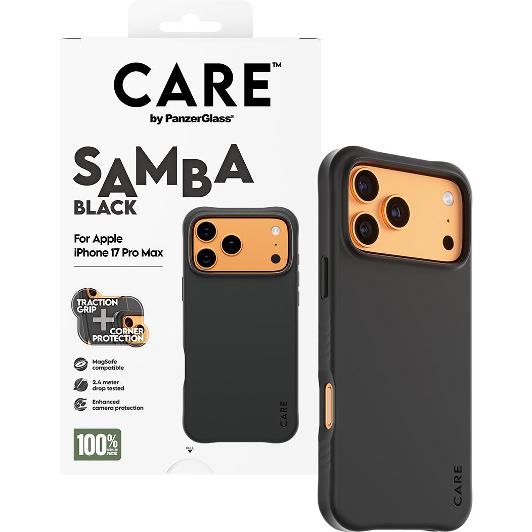 CARE by Panzer Samba Case for iPhone 17 Pro Max (Black)
