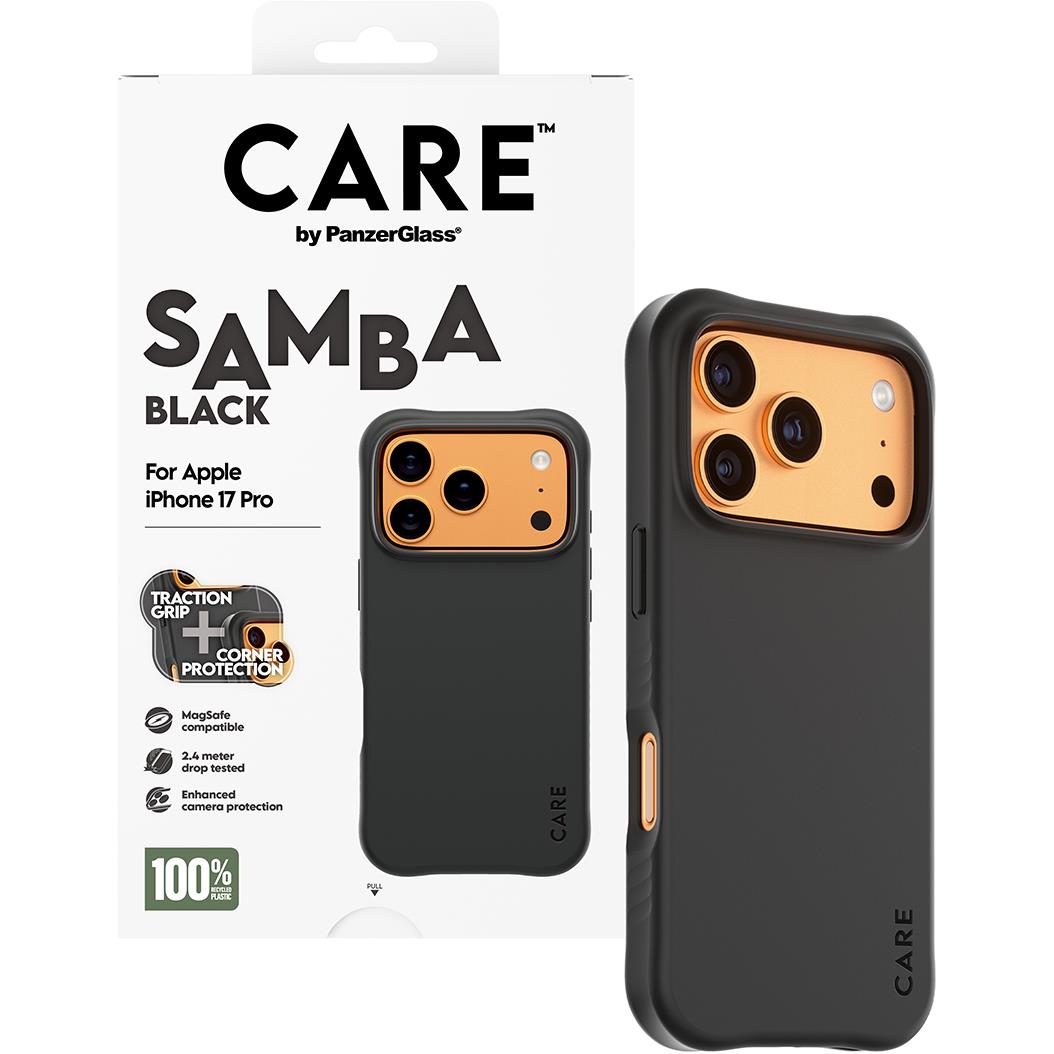 CARE by Panzer Samba Case for iPhone 17 Pro (Black)