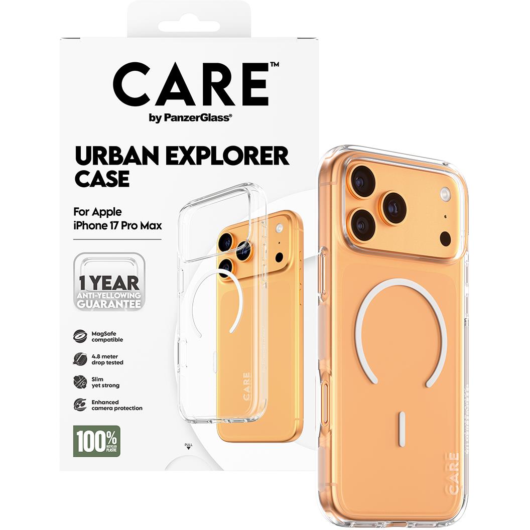 CARE by Panzer Urban Explorer Case for iPhone 17 Pro Max (Clear)