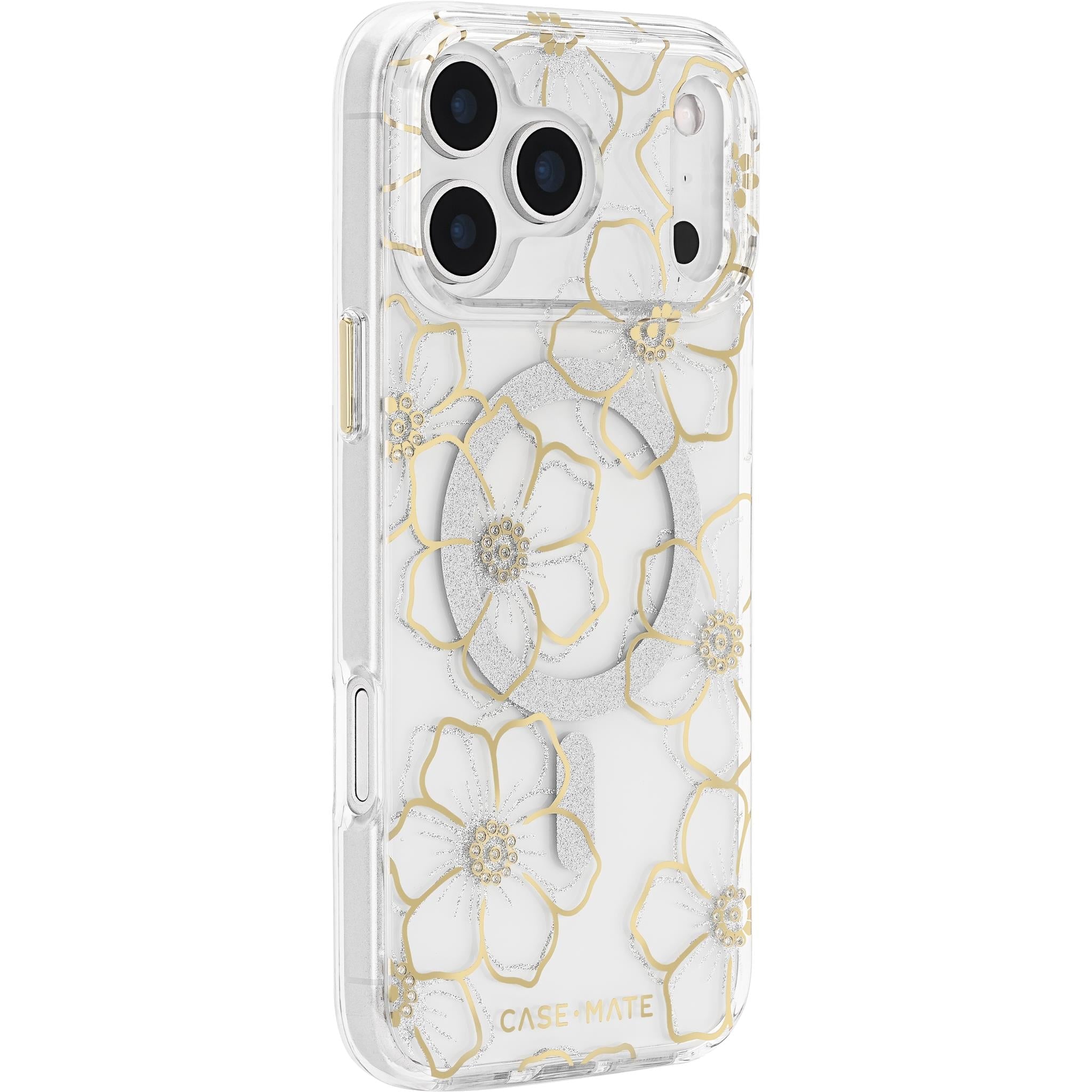 Case-Mate Floral Gems MagSafe Case foriPhone 17 Pro Max (Gold)