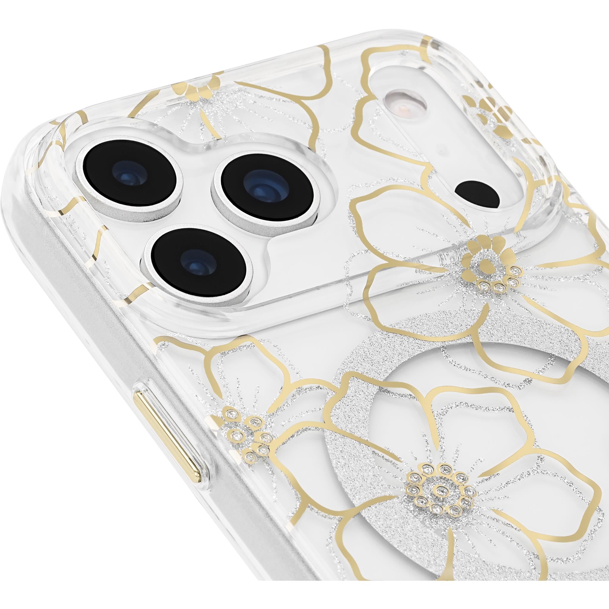 Case-Mate Floral Gems MagSafe Case foriPhone 17 Pro Max (Gold)