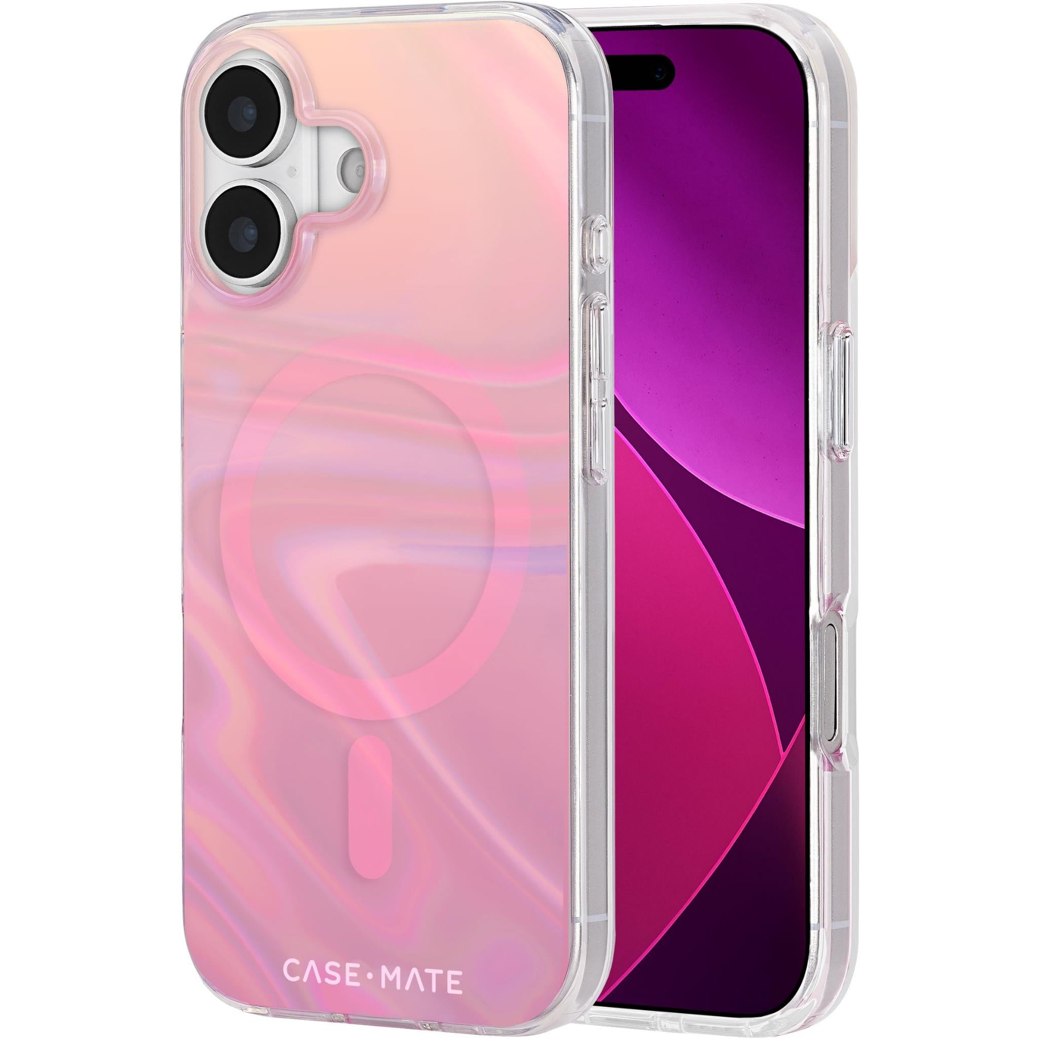 Case-Mate Peach Bubble MagSafe Case for iPhone 17 (Iridescent)