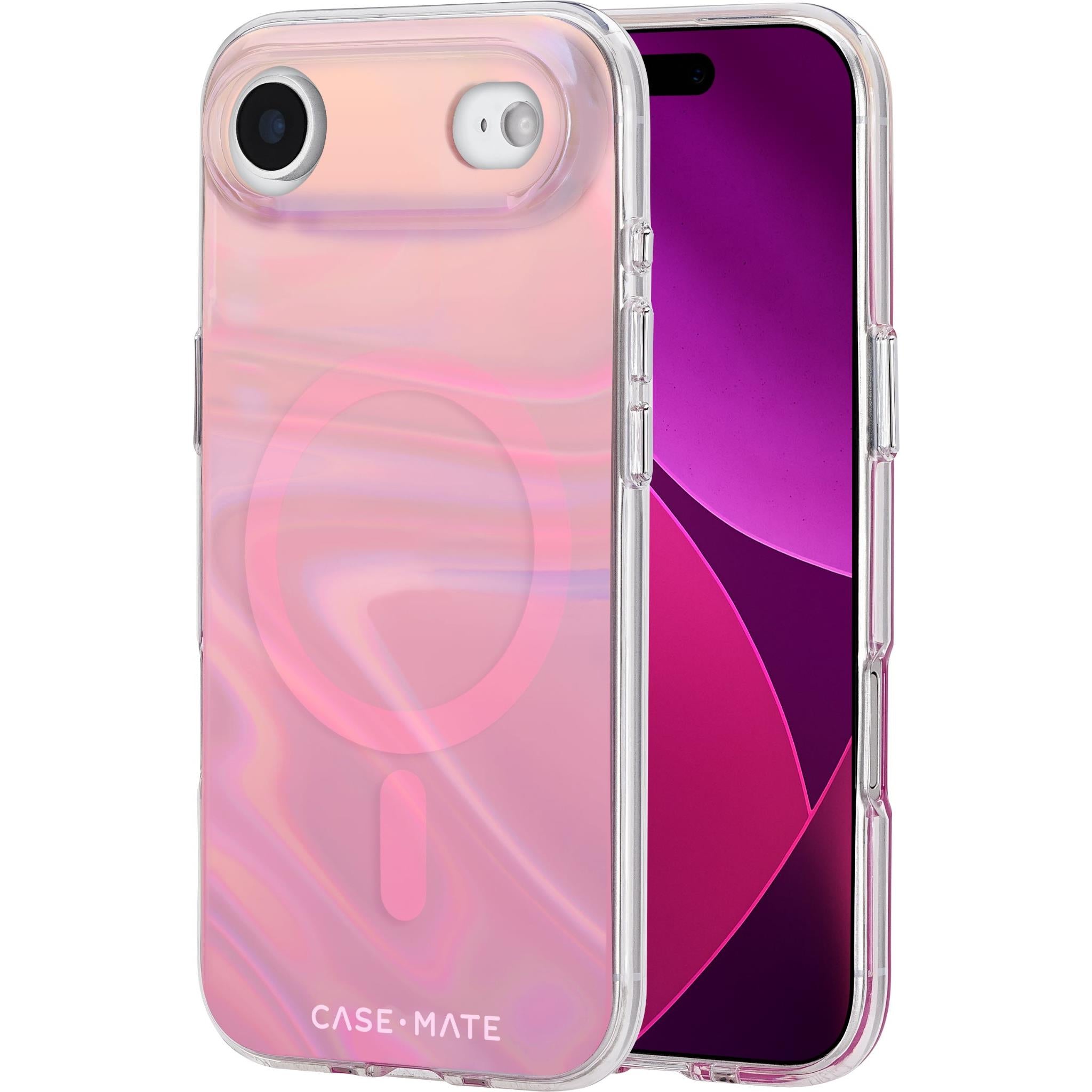 Case-Mate Peach Bubble MagSafe Case for iPhone Air (Iridescent)