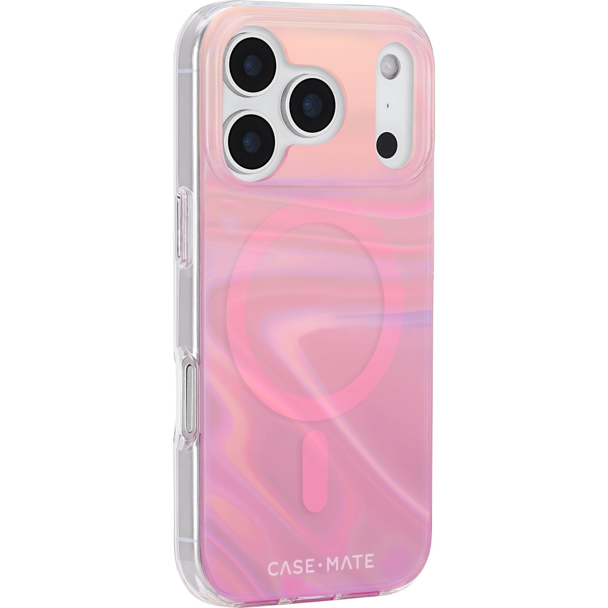Case-Mate Peach Bubble MagSafe Case for iPhone 17 Pro (Iridescent)