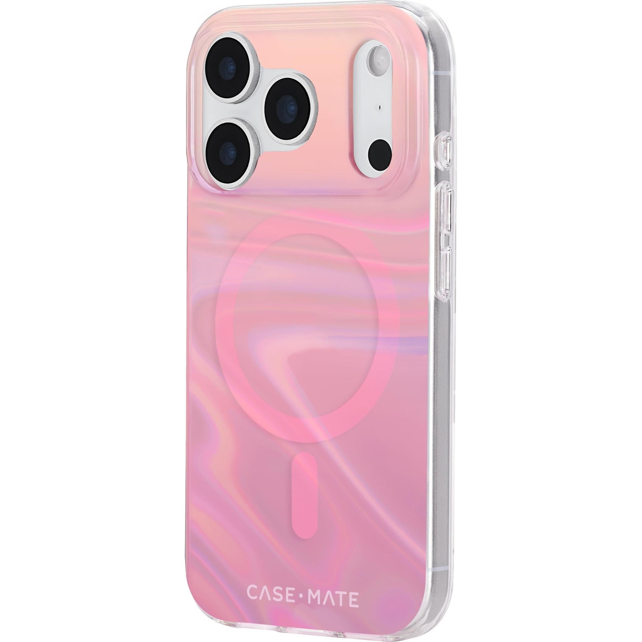 Case-Mate Peach Bubble MagSafe Case for iPhone 17 Pro (Iridescent)