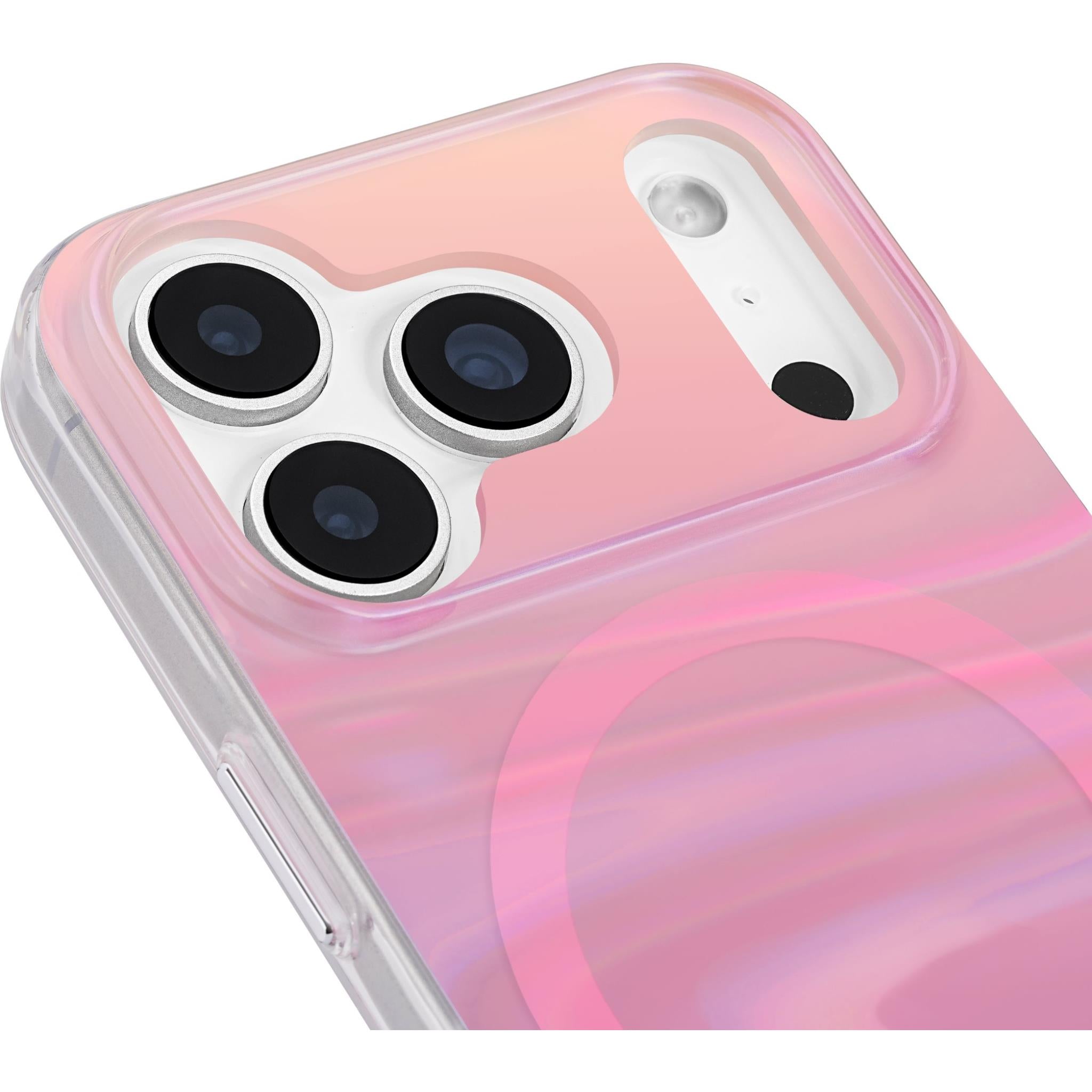 Case-Mate Peach Bubble MagSafe Case for iPhone 17 Pro (Iridescent)
