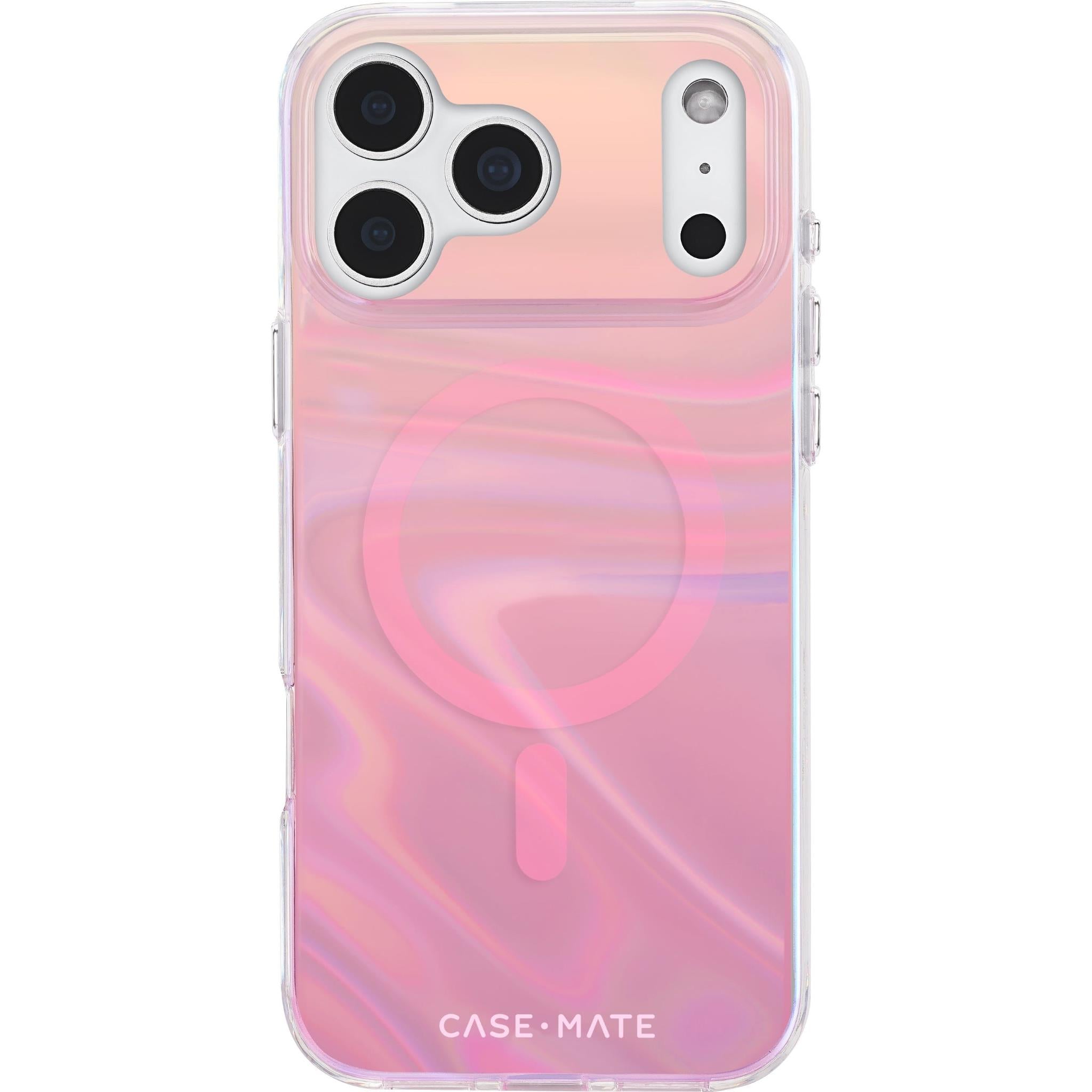 Case-Mate Peach Bubble MagSafe Case for iPhone 17 Pro Max (Iridescent)