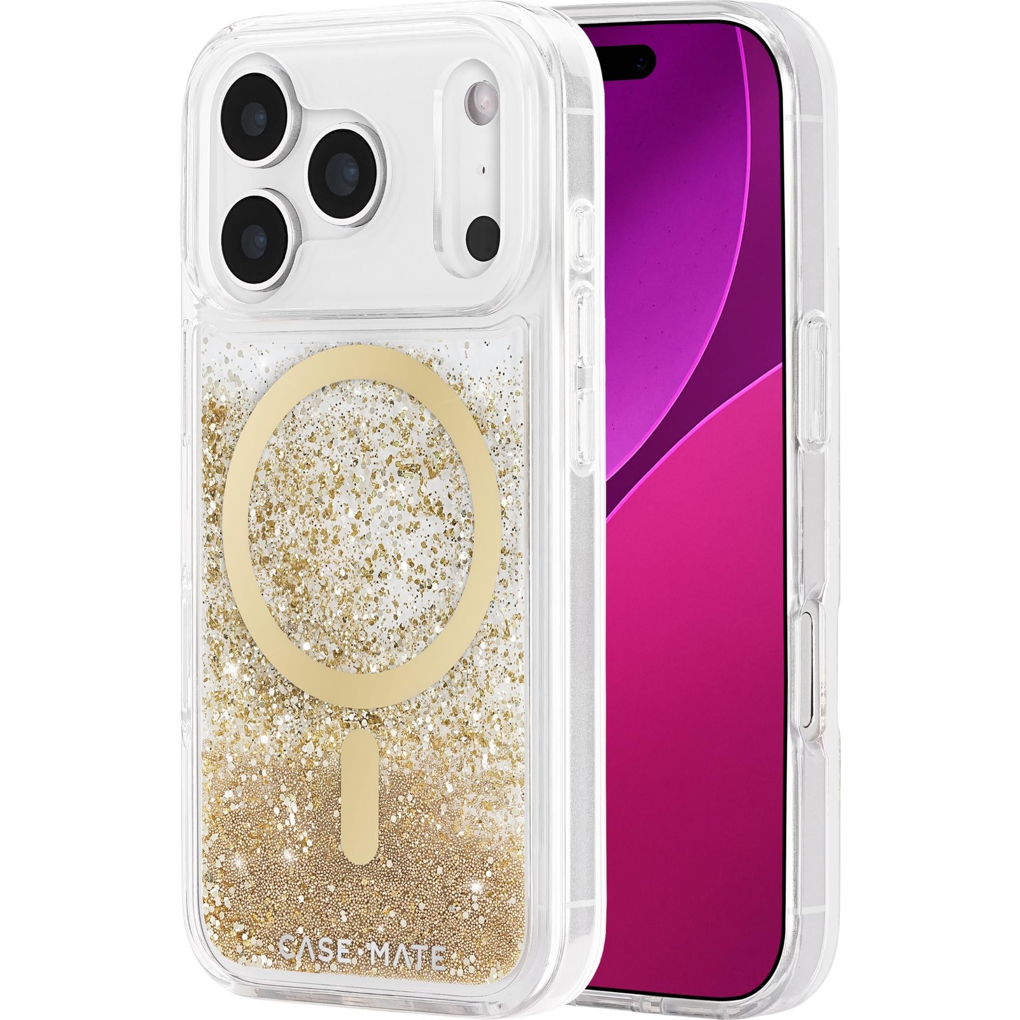 Case-Mate Waterfall MagSafe Case for iPhone 17 Pro (Gold)