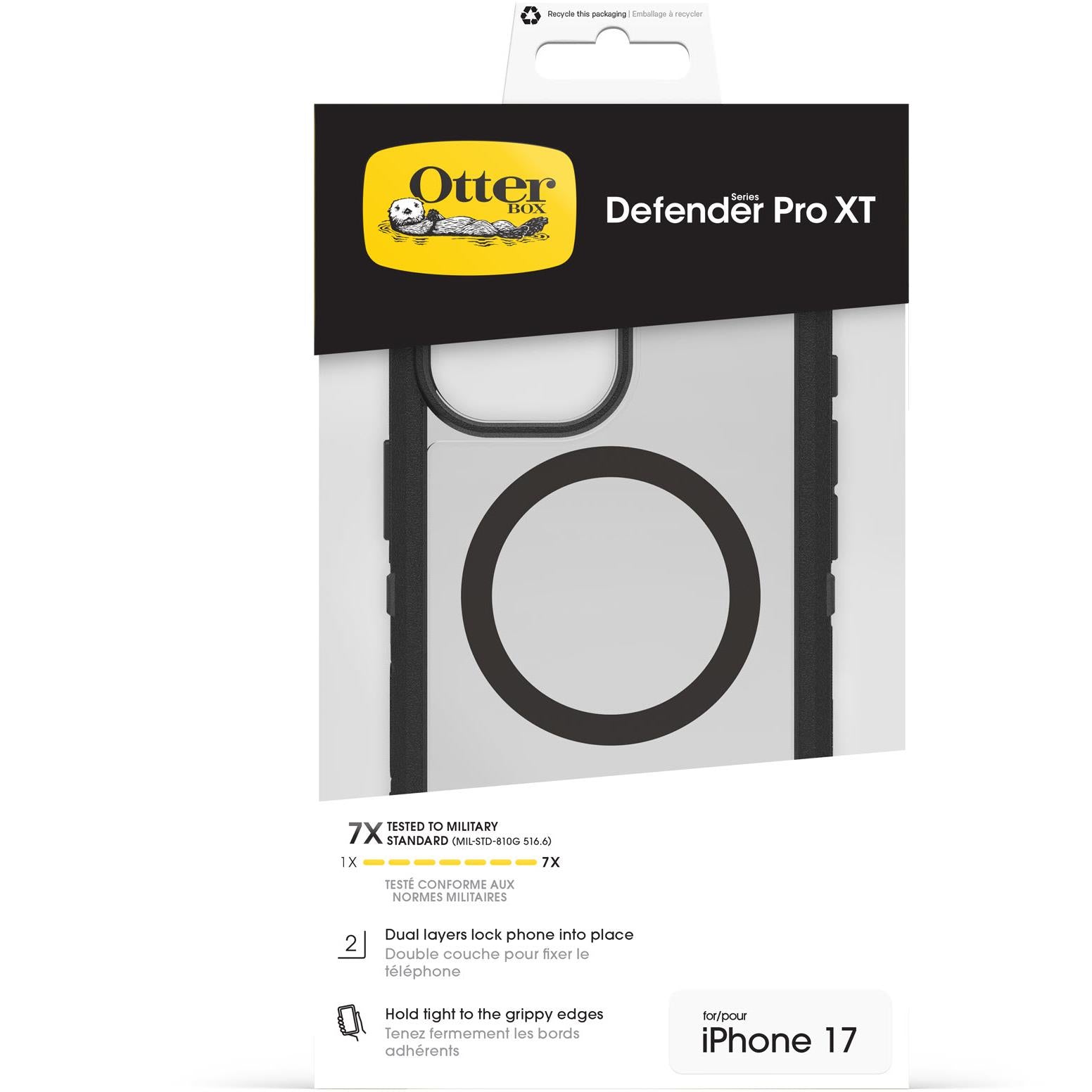Otterbox Defender XT Pro MagSafe Case & Cam Control for iPhone 17 (Dark Side Black)