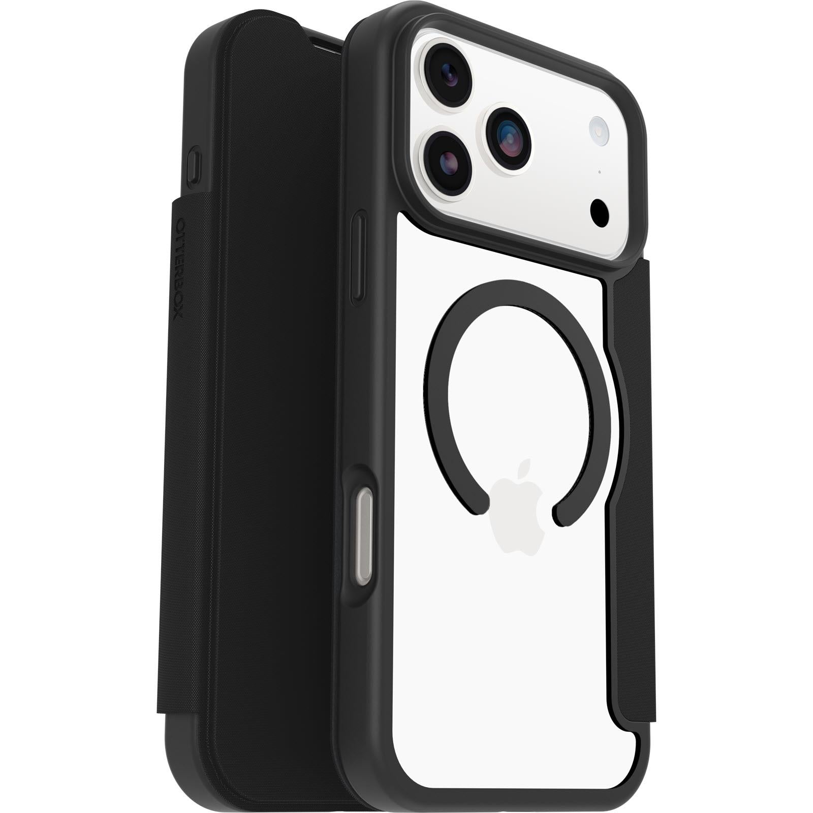 Otterbox React Folio MagSafe Case for iPhone 17 Pro Max (Black Crystal)