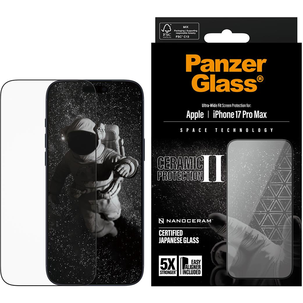 PanzerGlass UWF Ceramic Screen Protector for iPhone 17 Pro Max