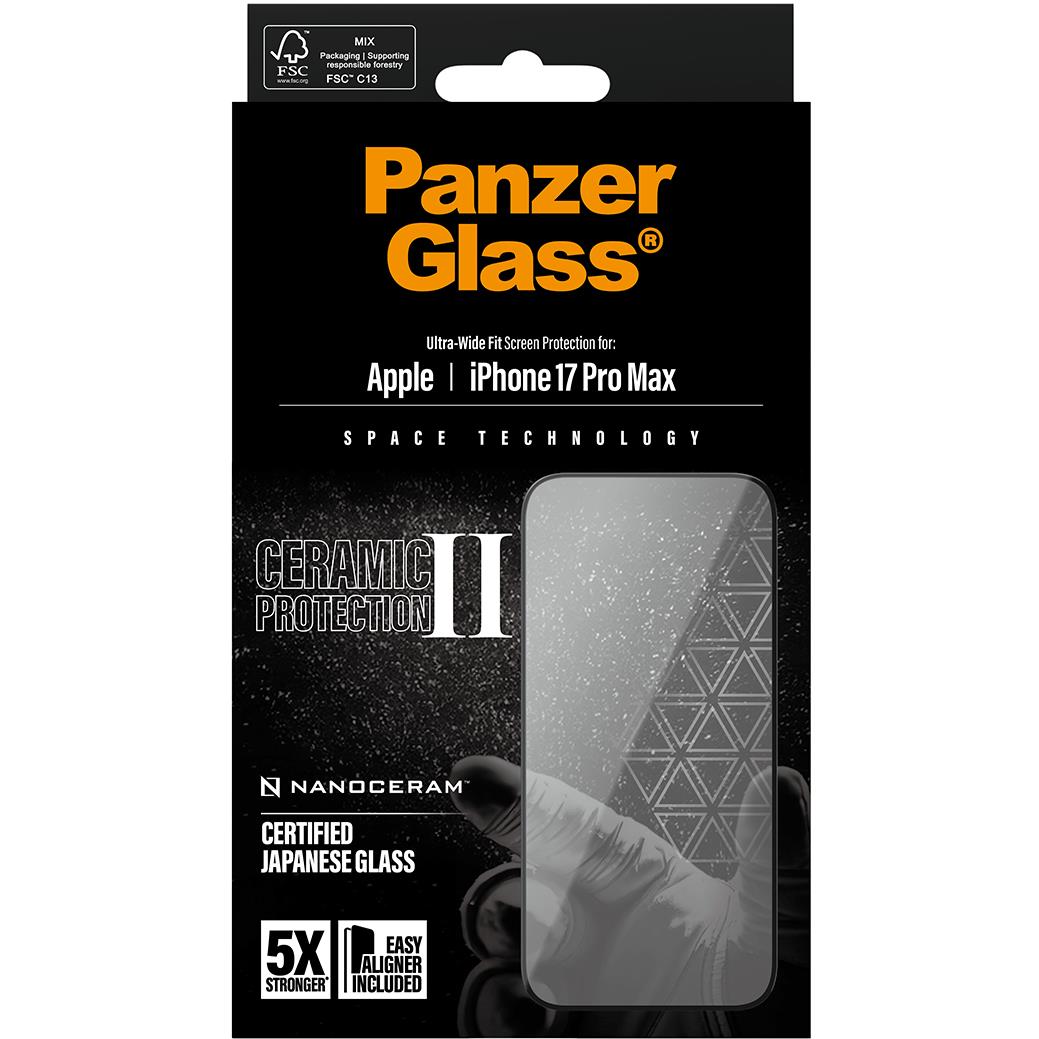 PanzerGlass UWF Ceramic Screen Protector for iPhone 17 Pro Max