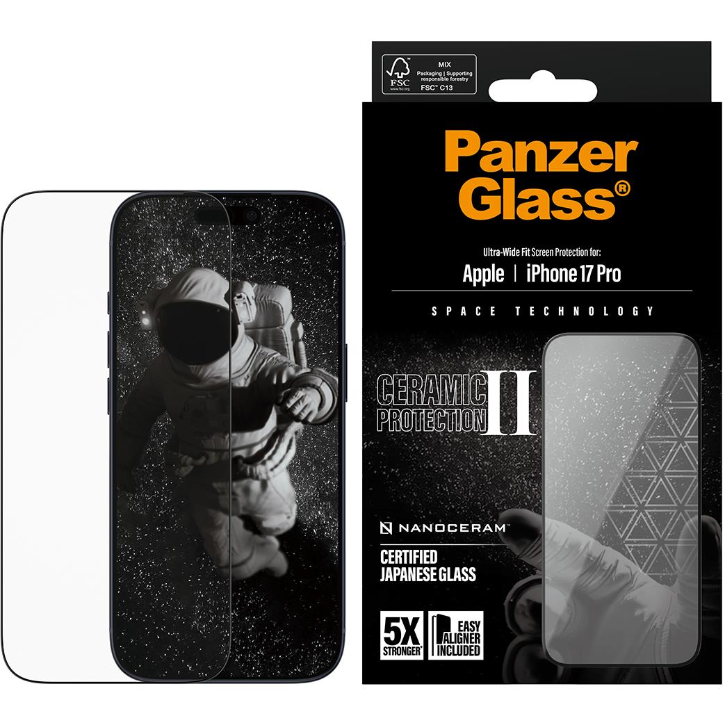 PanzerGlass UWF Ceramic Screen Protector for iPhone 17 Pro