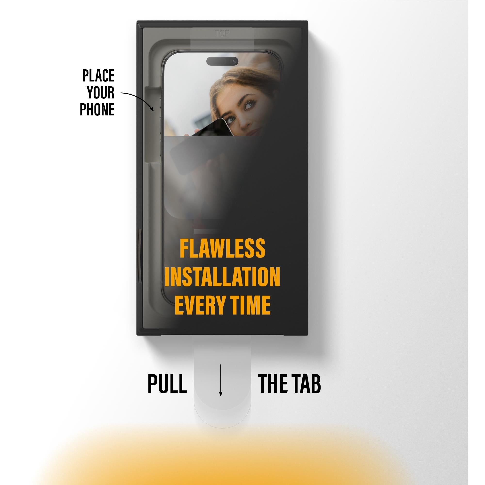 PanzerGlass Privacy UWF Screen Protector with Fastfit for iPhone 17