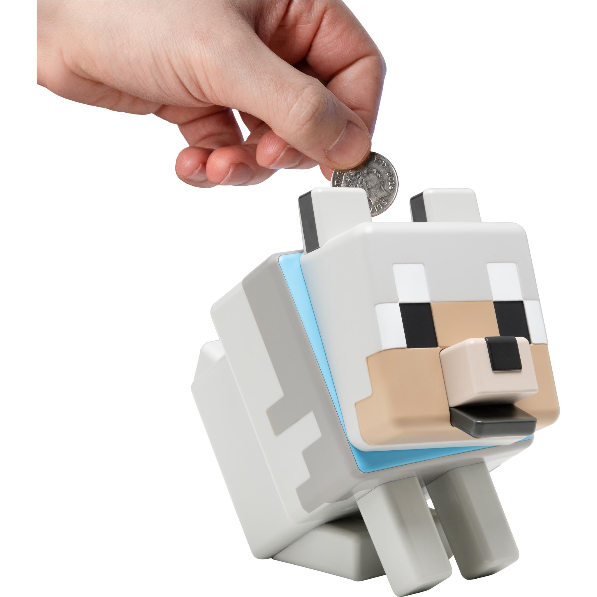 Paladone Shaped Money Box (Minecraft Wolf)