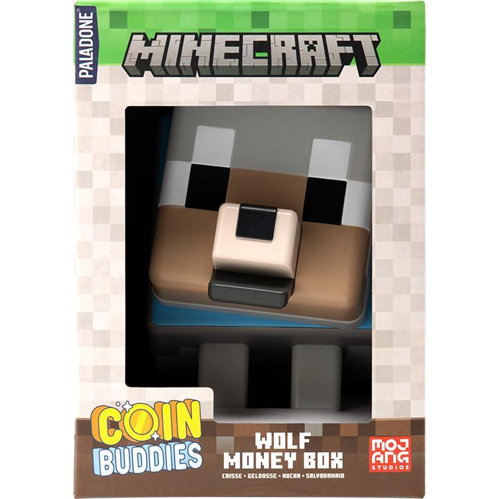Paladone Shaped Money Box (Minecraft Wolf)