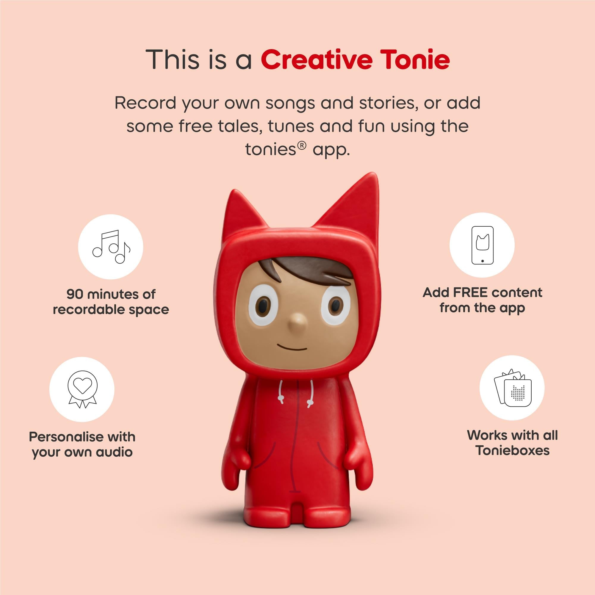 tonies Toniebox 2 Starter Set Creative Tonie Rubie (Sky Blue)