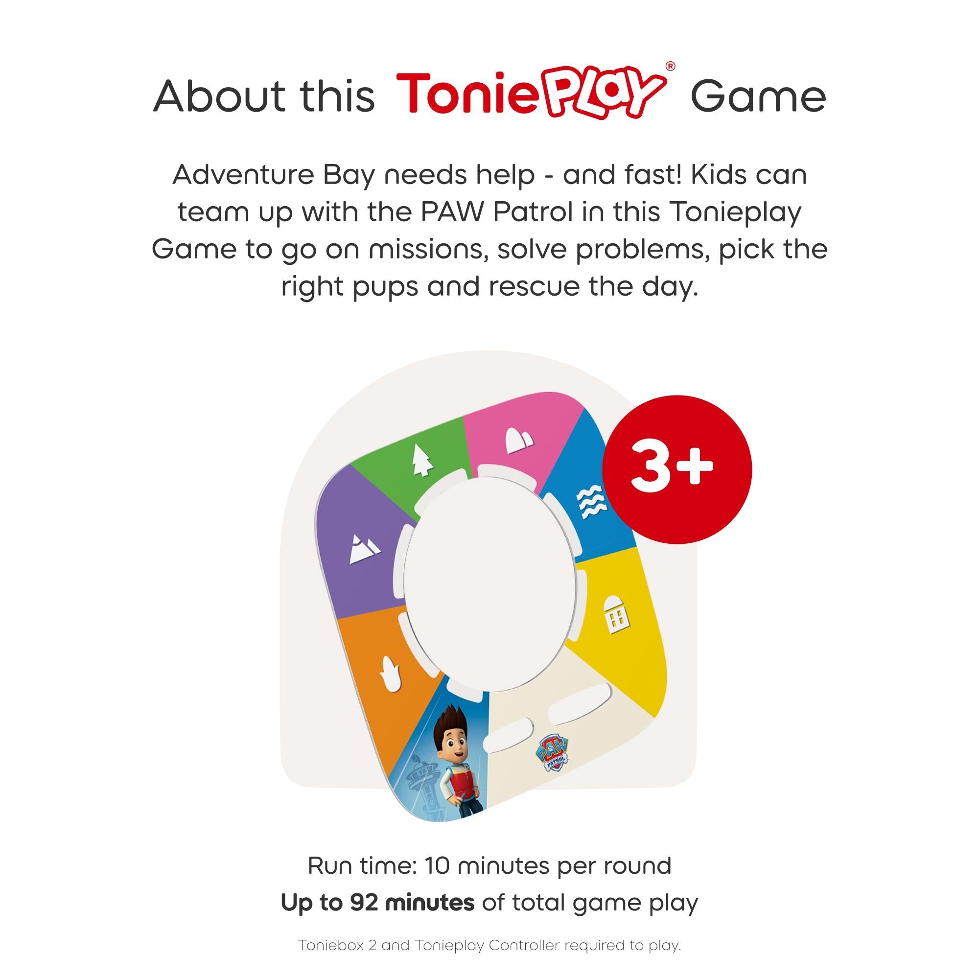 tonies Toniebox 2 Paw Patrol Full Play Set (Sunset Red)