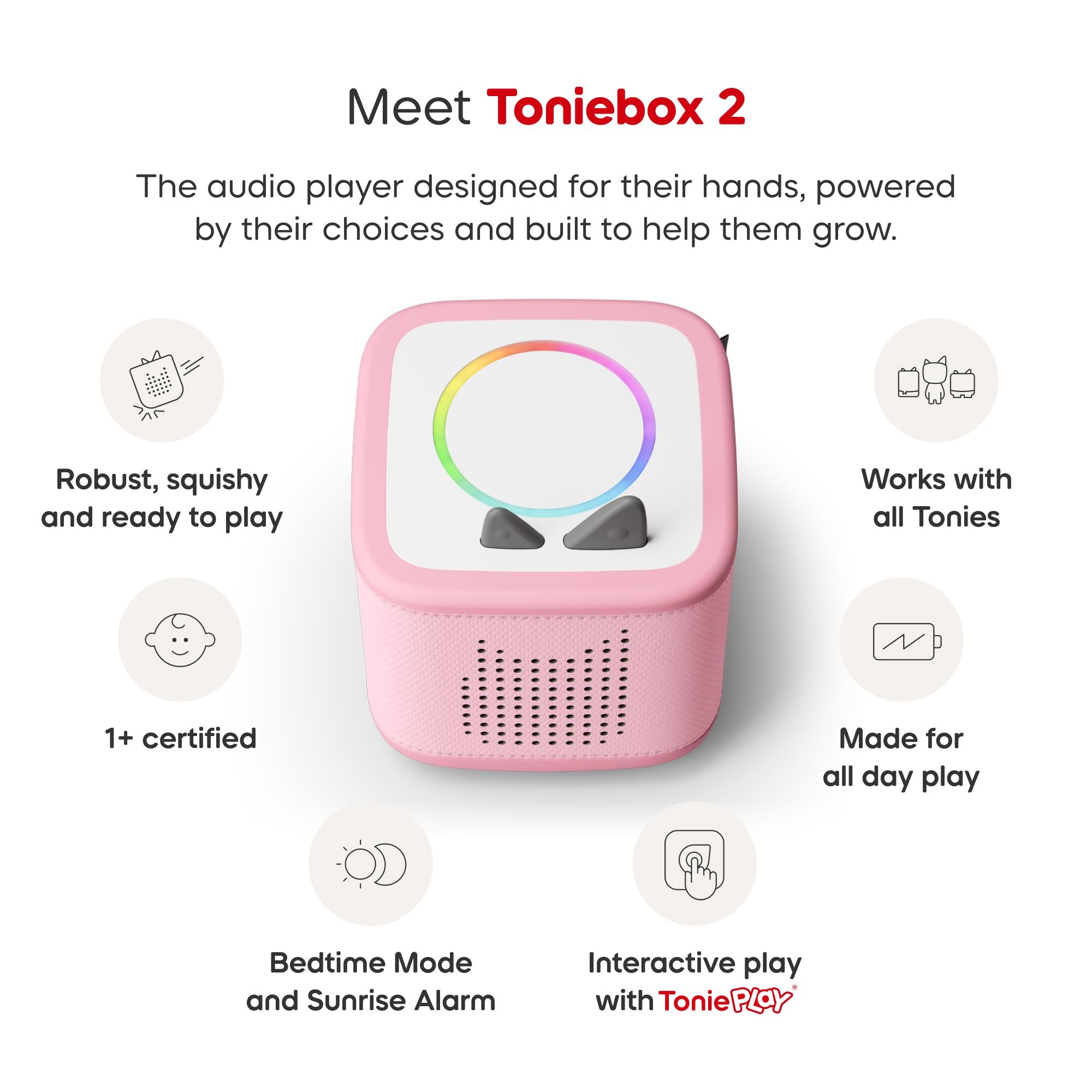 tonies Toniebox 2 Paw Patrol Full Play Set (Cloud Pink)