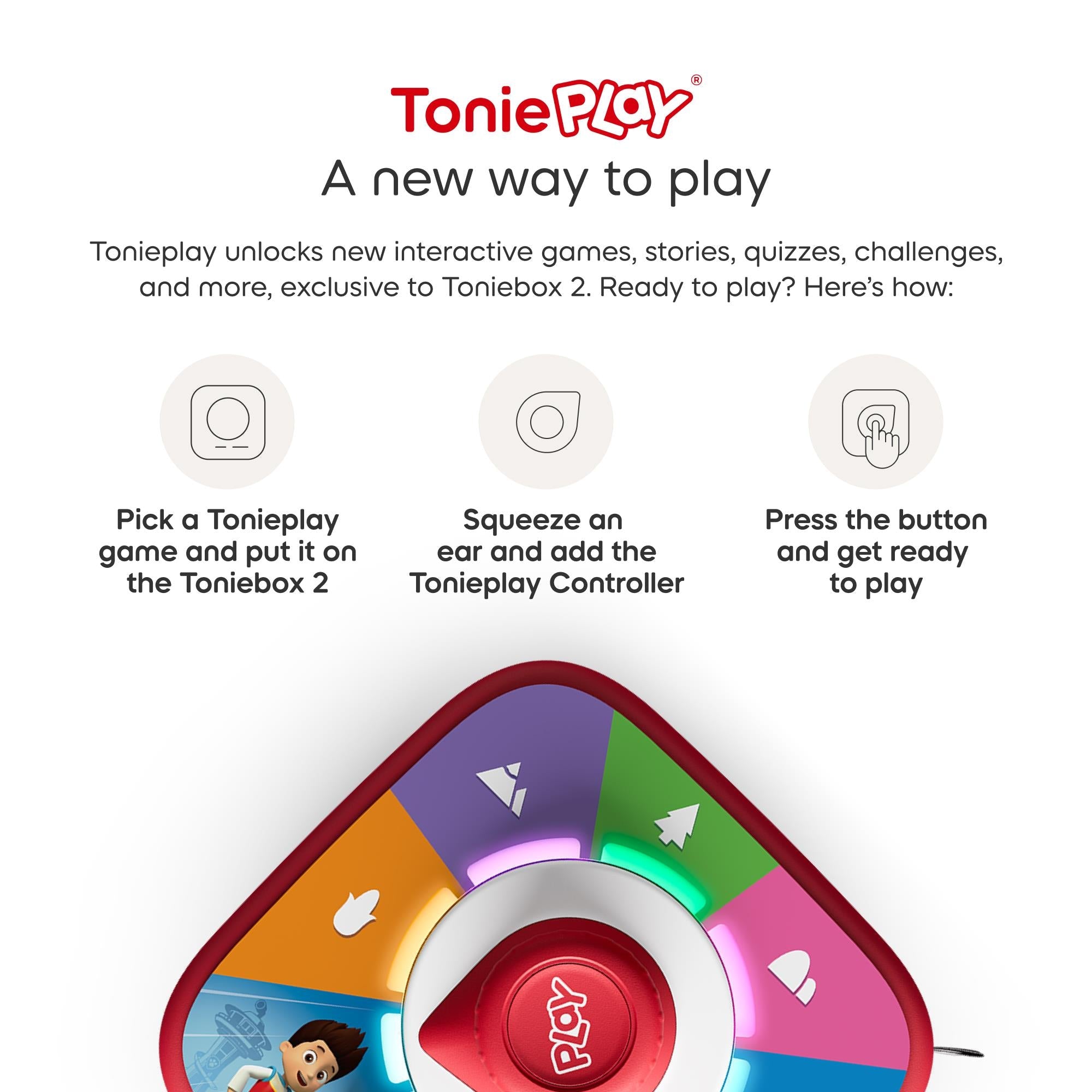 tonies Toniebox 2 Paw Patrol Full Play Set (Cloud Pink)