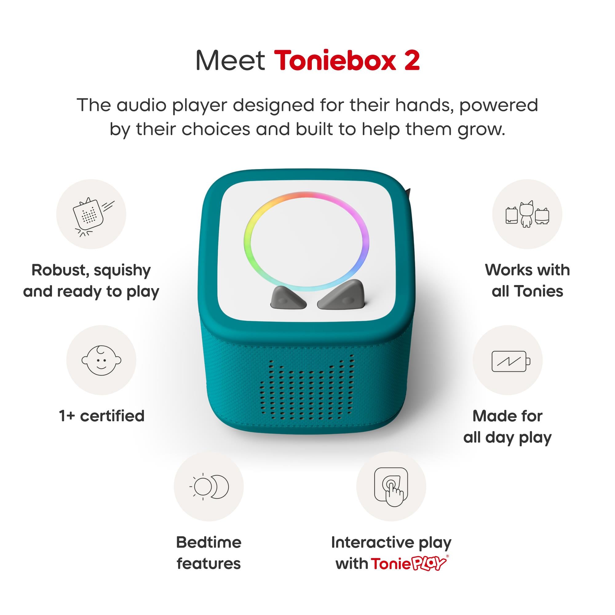tonies Toniebox 2 Paw Patrol Full Play Set (Tropical Teal)