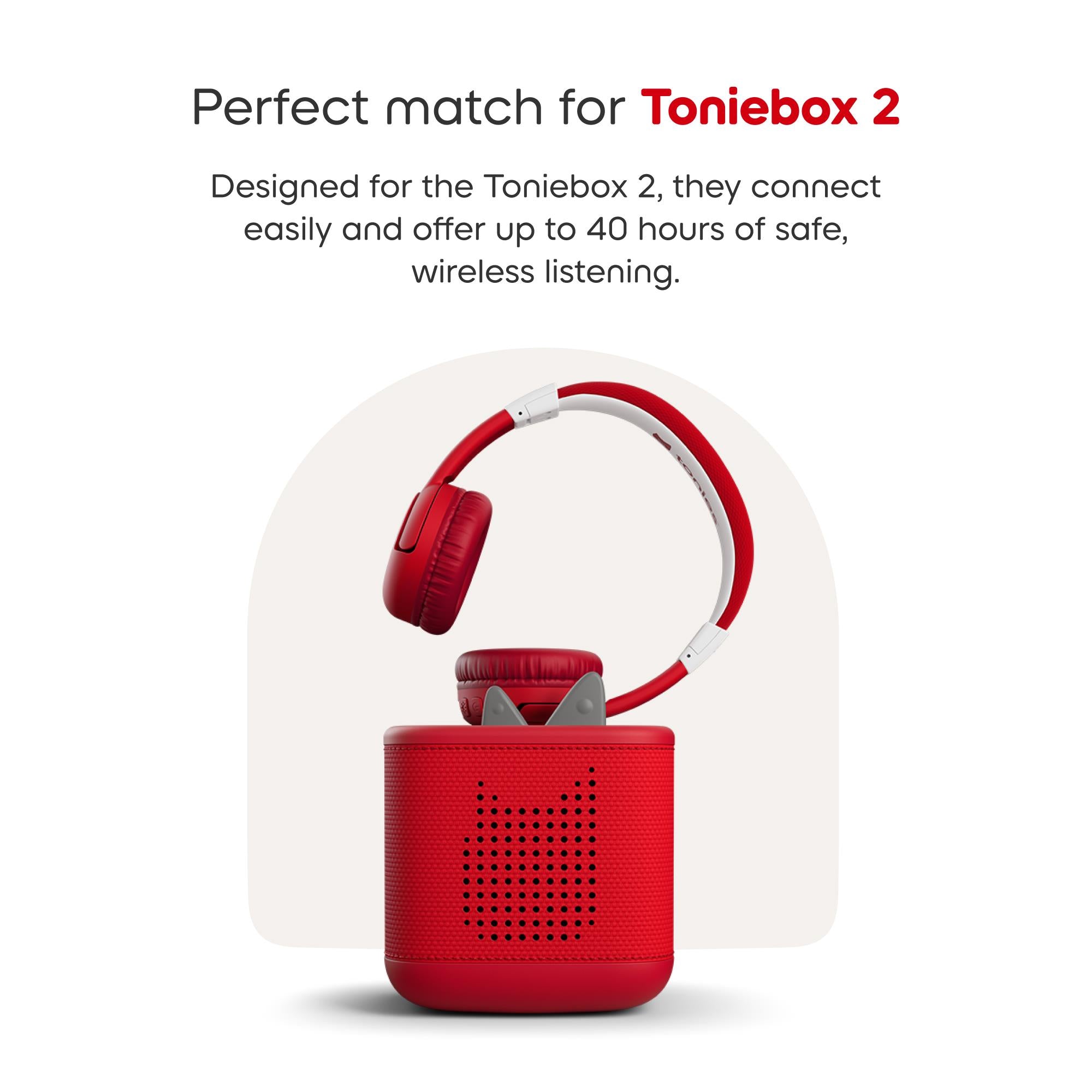 tonies Bluetooth Headphones (Sunset Red)