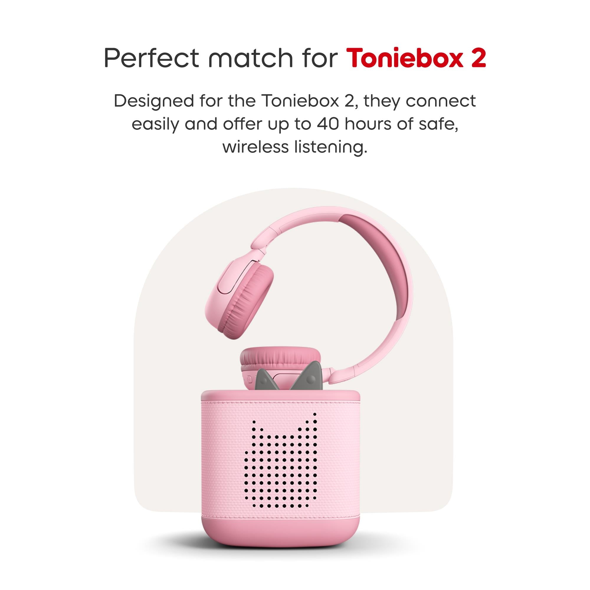 tonies Bluetooth Headphones (Cloud Pink)