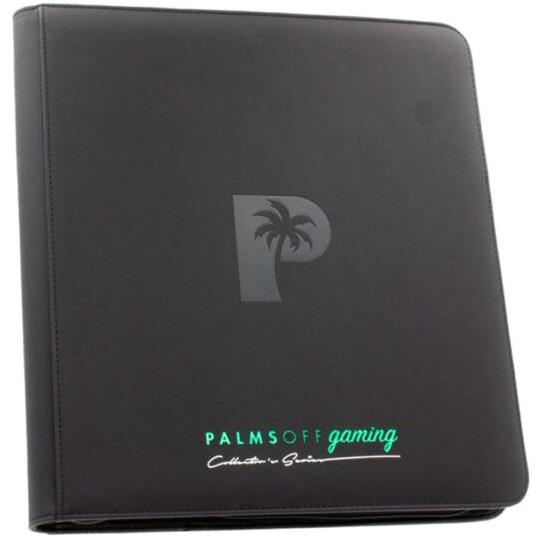 Palms Off Collector's Series 12 pocket zip binder in black - Trading Card Games at Tech Supply Shed NZ