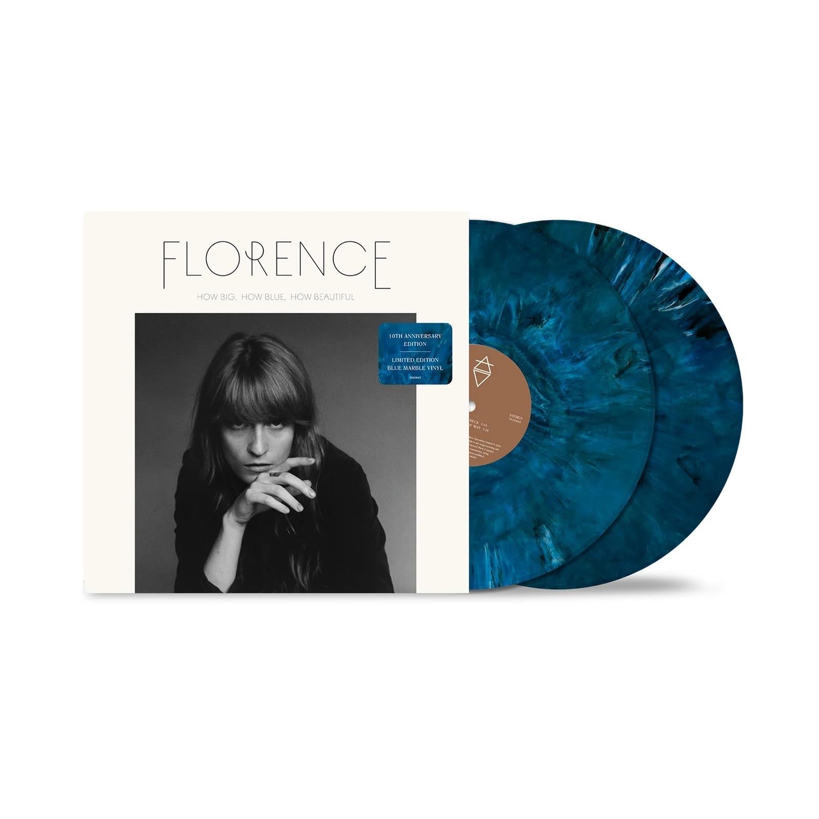 How Big, How Blue, How Beautiful (10th Anniversary Blue Marble Vinyl) - By: Florence + The Machine