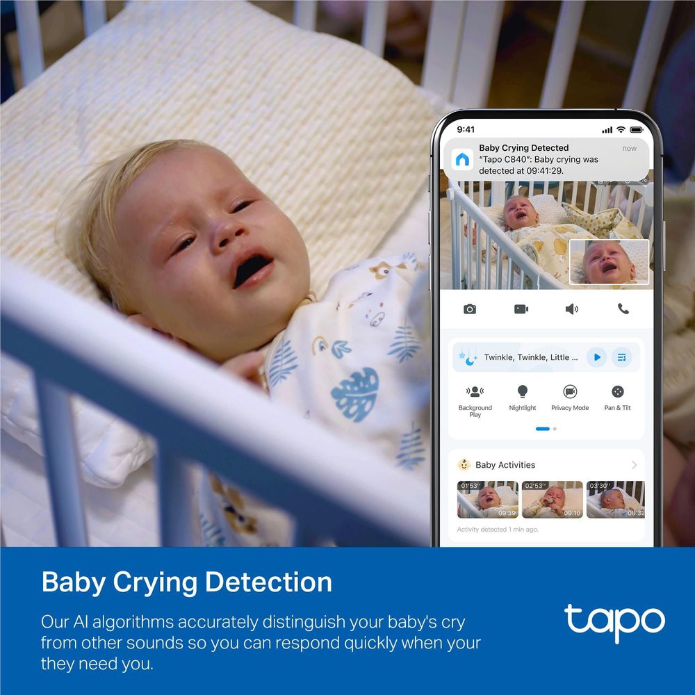 TP-Link Tapo C840 Dual Lens Smart Baby Camera