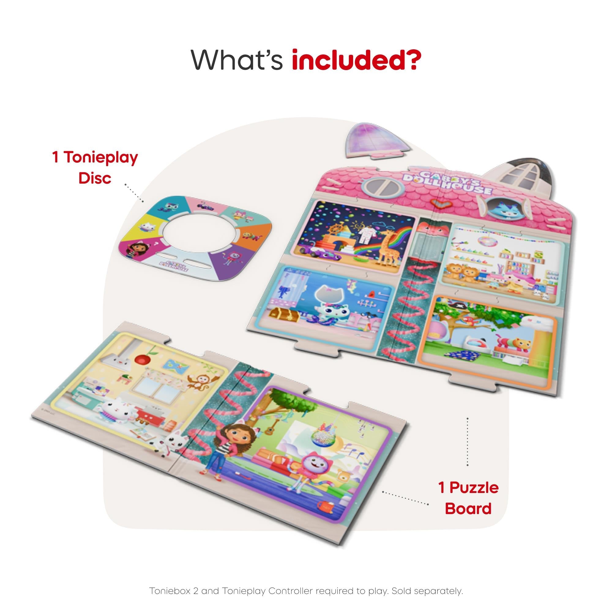 tonies Tonieplay Game (Gabby's Dollhouse: Gabby's Cat-Tastic Scavenger Hunt)