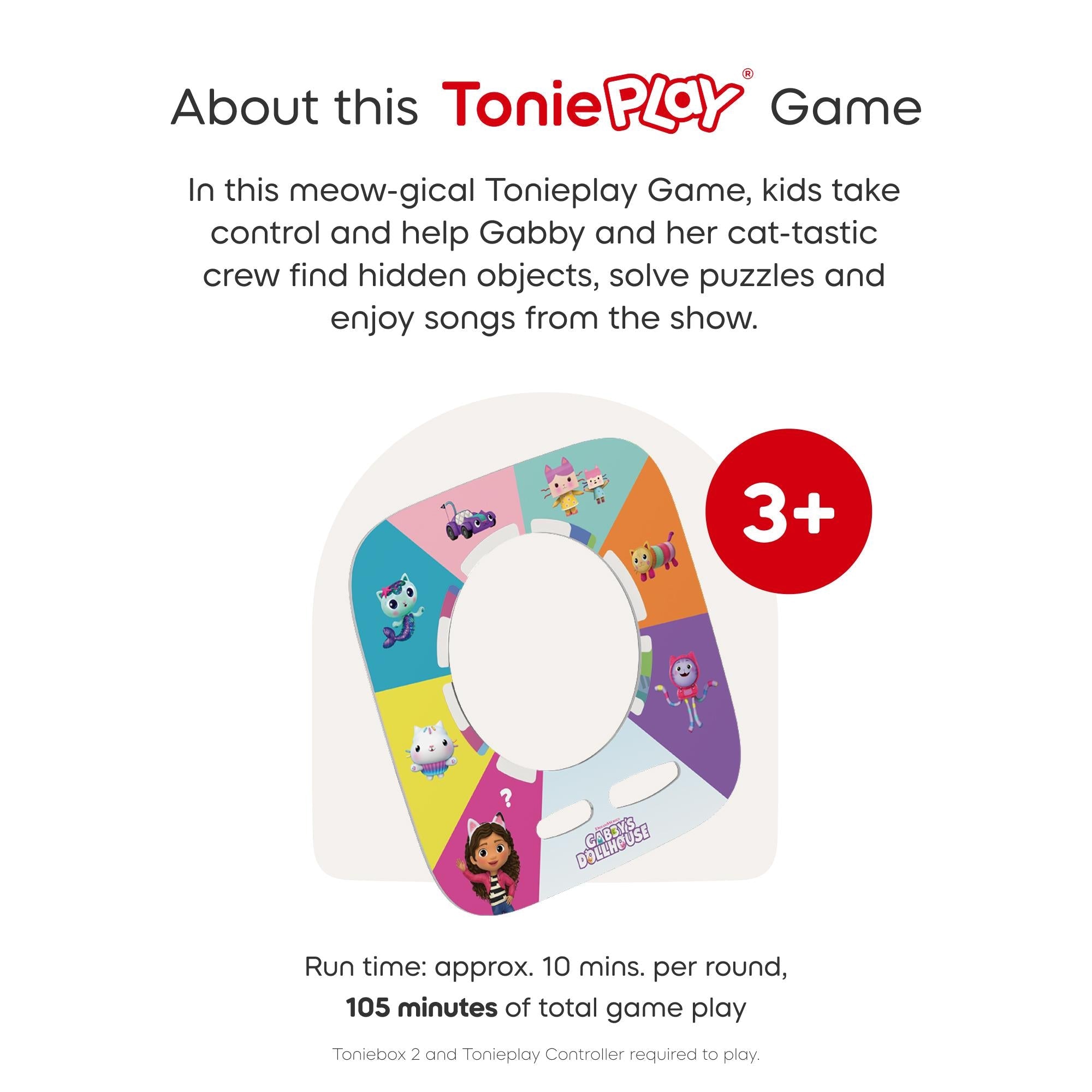 tonies Tonieplay Game (Gabby's Dollhouse: Gabby's Cat-Tastic Scavenger Hunt)