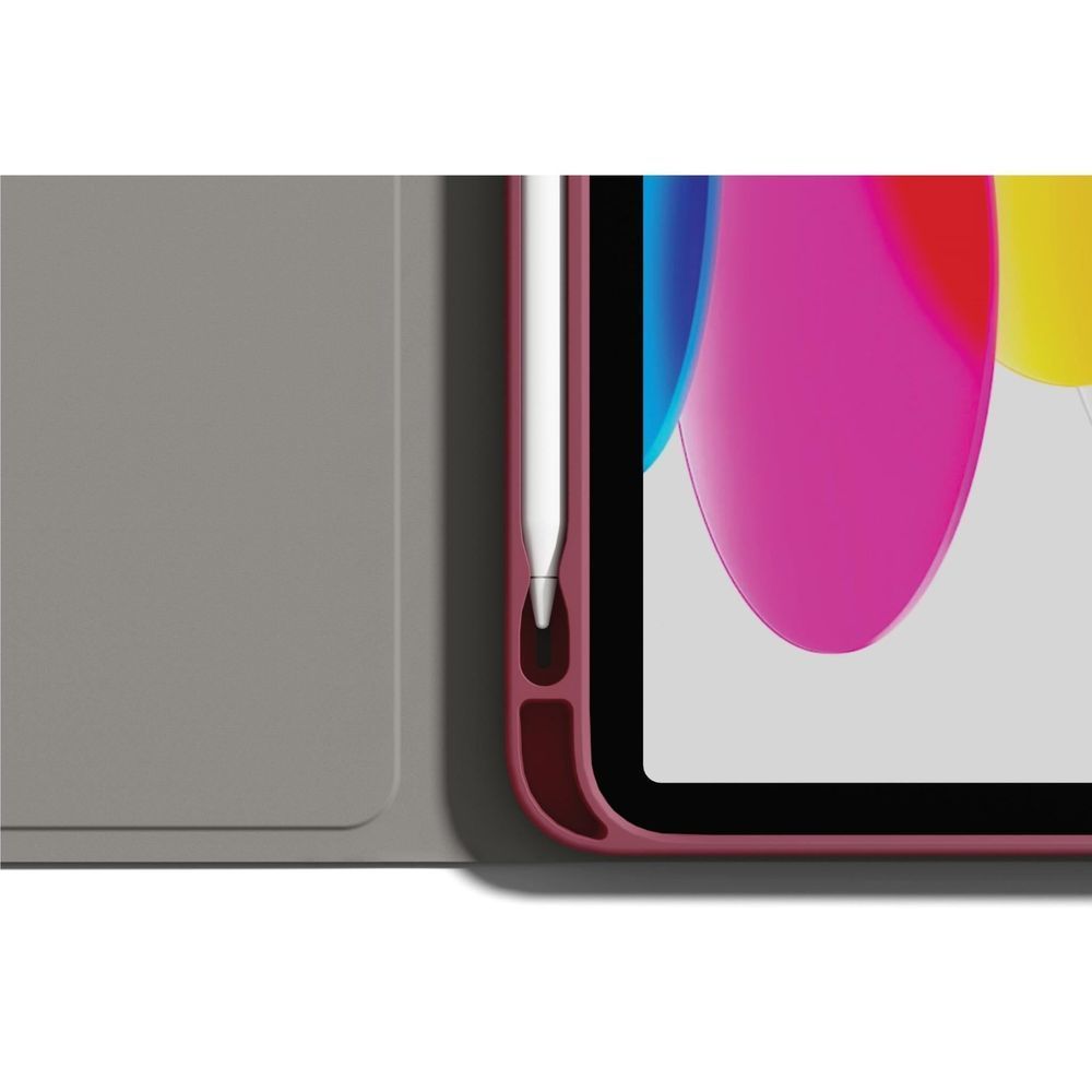 Cherry rose iPad case with slim frame and side button cutout