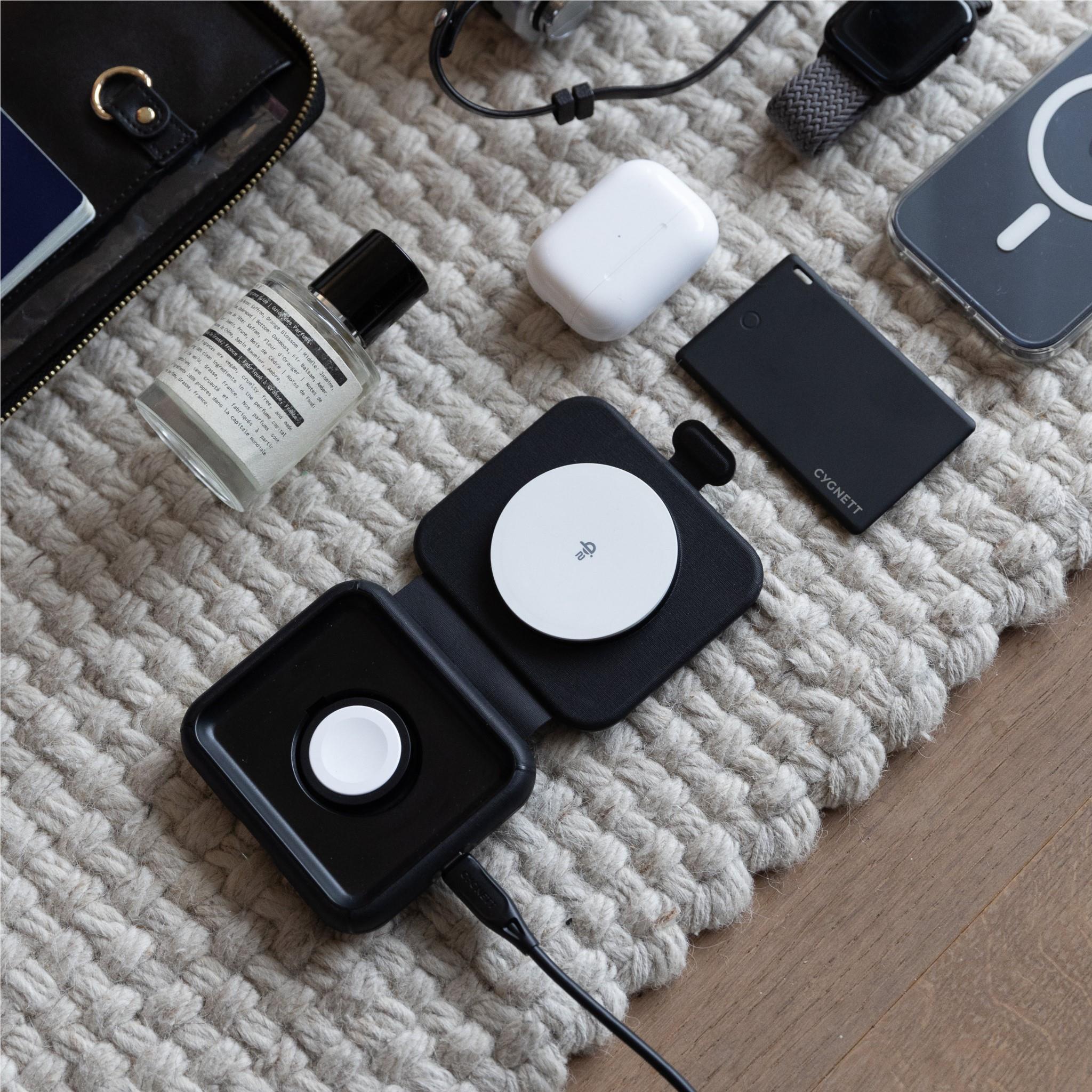 Cygnett Voyager MagTravel 2-in-1 Qi2 Wireless Charger