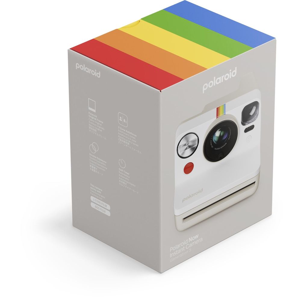 Polaroid Now Generation 3 Instant Camera (Pebble White)
