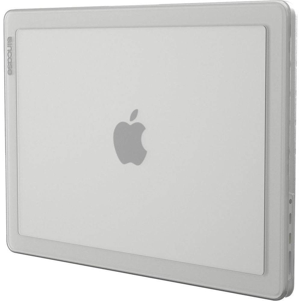 Clear hardshell case for 14in MacBook Pro, front shell with Apple logo cutout