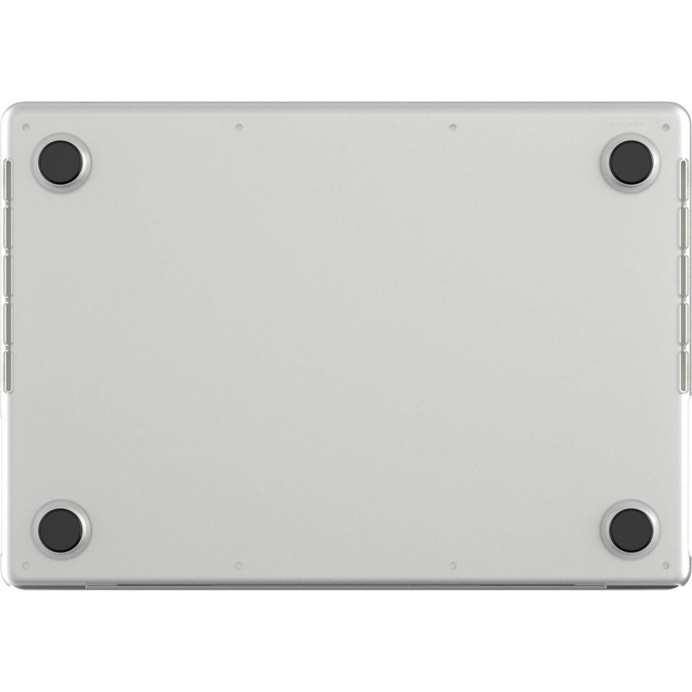 Clear hardshell case for 14in MacBook Pro, underside shell with four port openings