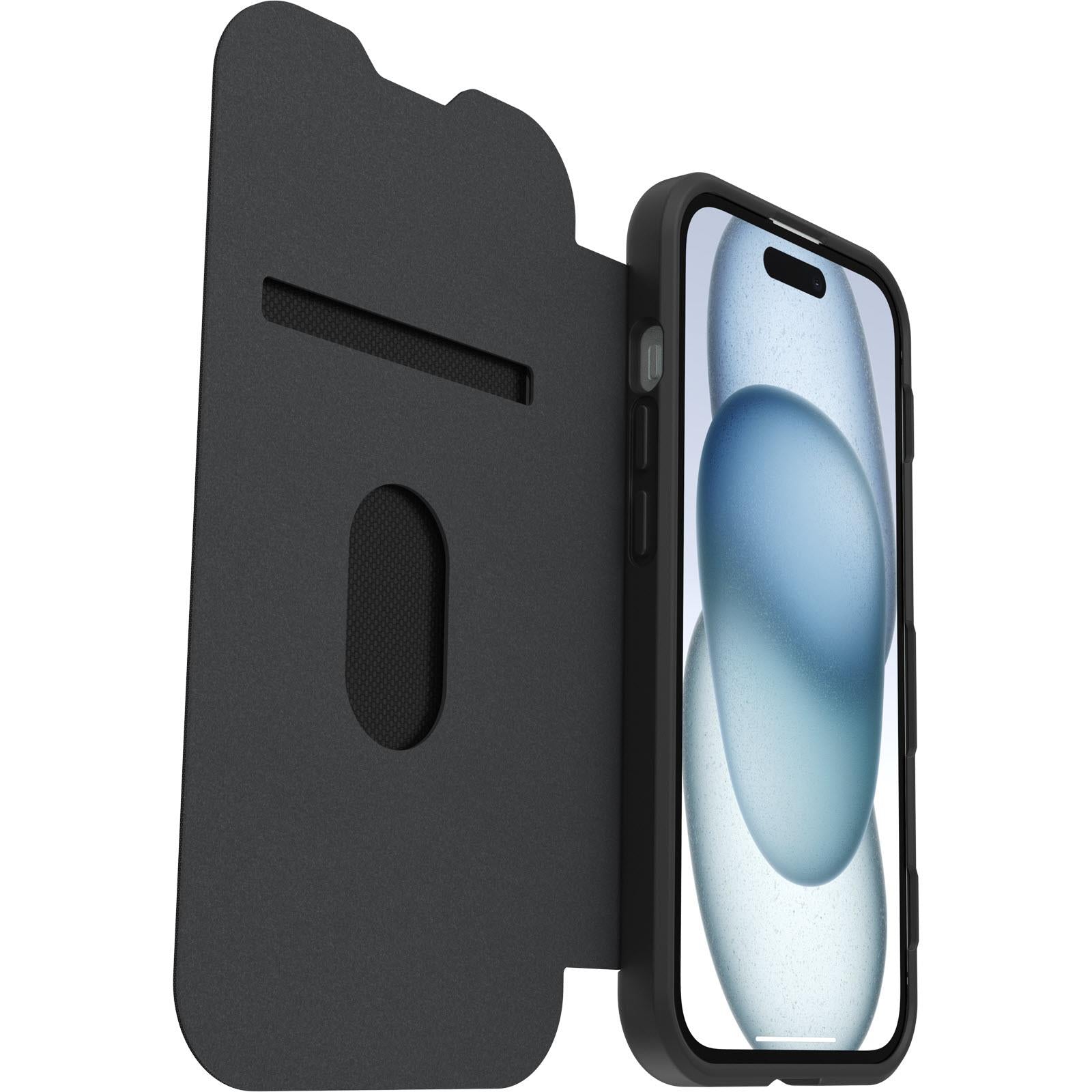 Otterbox React Folio MagSafe Case for iPhone 16e/15/14/13 (Black Crystal)