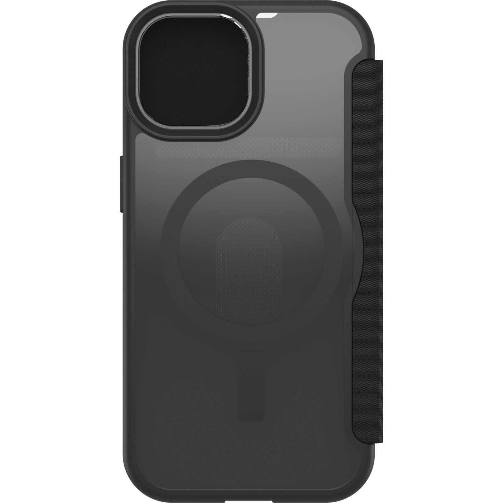 Otterbox React Folio MagSafe Case for iPhone 16e/15/14/13 (Black Crystal)