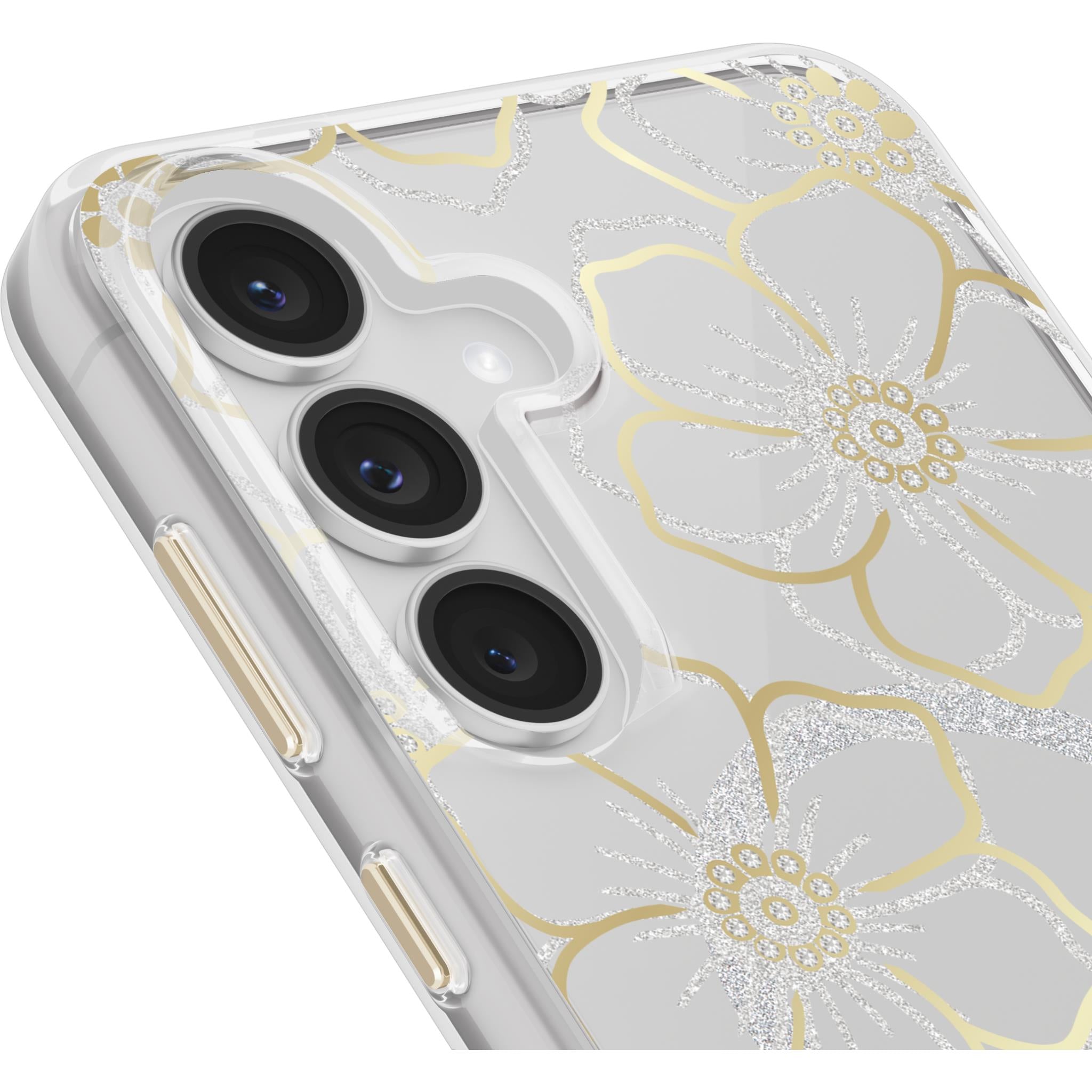 Case-Mate Floral Gems for Samsung S25 FE (Gold)