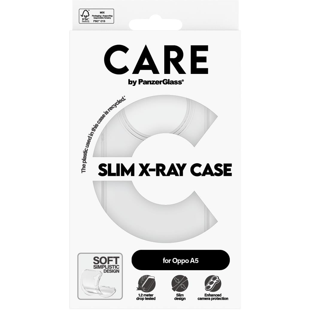 CARE by Panzer X-Ray Transparent Case for OPPO A5 5G (Clear)